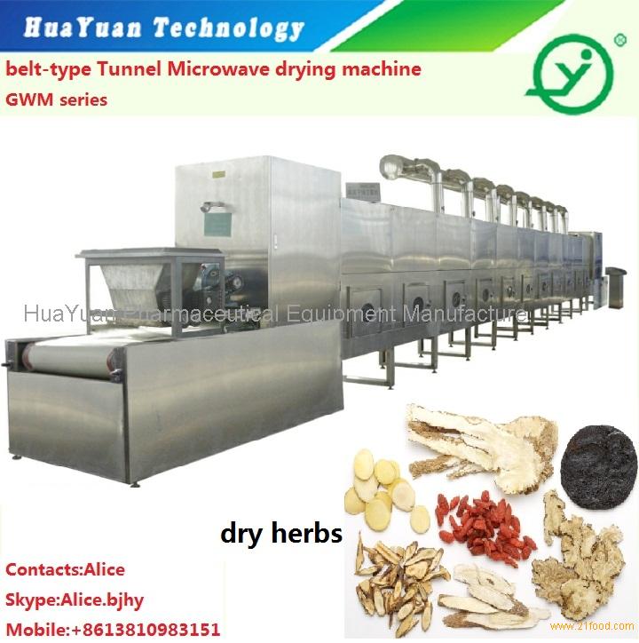 Tunnel Microwave equipment for drying herbs leaf-herbs microwave dryer machine