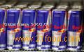 PREMIUM QUALITY R.E.D --- Bull ENERGY DRINKS, BLUE, RED AND SILVER