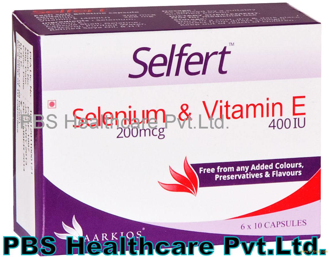 Aarkios Selfert Selenium 200mcg & Vitamin E 400IU 10 Capsules