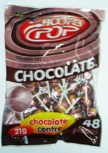 Bubble gum lollipop(chocolate)