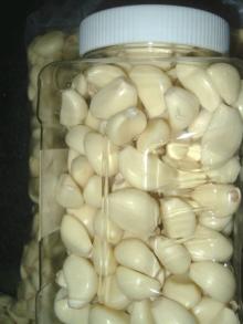  garlic  pieces in bottle