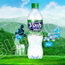 Mineral Water Vinh Hao With Gaz 500Ml*6 Bottles
