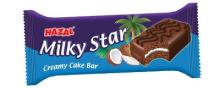 Hazal Milky Star Cocoa Cake w/h Milky Comp.Choc.Coat. Coconut Flv.Cre.Fill.