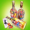 Magic bottle bubble gum