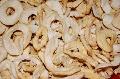 Air dried apple dices, apple rings