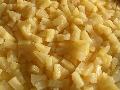 Canned pineapple pizza cut