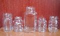 Glass jar honey bottle