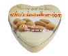 Tin can packaging for candy.chocolate