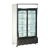 800L  double  sliding door display  cooler 