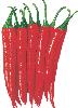frozen red  pepper / chilli 
