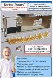 Spring potato fries machine