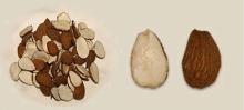 Natural scliced almonds