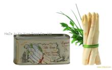 Canned white asparagus