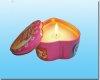 heart-shape candle tin box