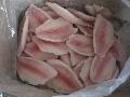 shallow skinnless,  boneless   tilapia  fillet