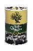 Selected whole black olives. Brand: Olive Line. 420 gr. Can