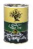 Selected pitted black olives. Brand: Olive Line. 420 gr. Can.