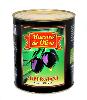 Whole black queen olives. Brand: Maestro de Oliva. 3150 gr. Can.