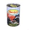 Whole black olives. Brand: Iberica. 420 gr. Can.