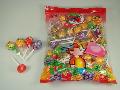 Mix fruit gum lollipop