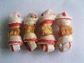chicken rolled double colored rawhide bone