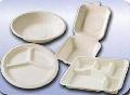 Disposable biodegradable sugarcane pulp tableware