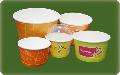 Disposable paper pulp ice cream cup