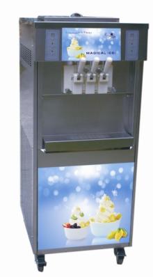 Vertical Type Ice Cream Machine ( Three Flavor )