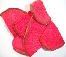 VF Red Heart Radish chips