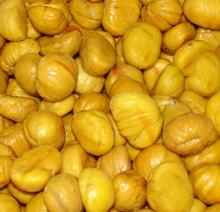 frozen roasted peeling chestnut