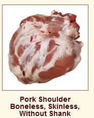 Pork Shoulder Boneless, Skinless, Without Shank