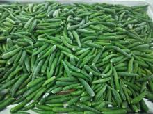 Frozen green  chilli es  whole 