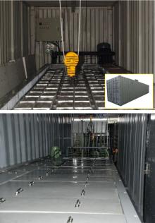 containerized block ice machine