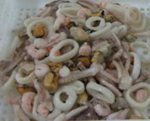 Frozen seafood mix