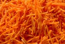 frozen carrot strips