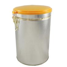 Round Coffee Can With Airtight Lid
