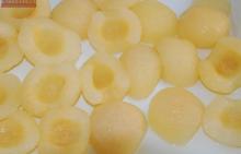 canned fruit halves pear in light syrup