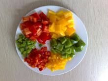 frozen pepper slice