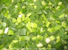 frozen spring onion cut