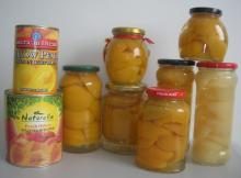 CANNED APRICOT halves in light syrup 1500 ML glass jars