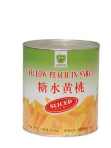 canned yellow peach in light syrup