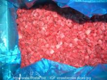 frozen  dice d strawberries