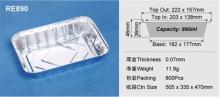 Rectangular Take Away Foil Container RE890