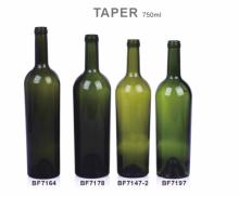 Taper glass bottle