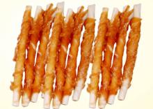 Dried Chicken Jerky Twist Rawhide Sticks