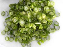 frozen scallion pieces