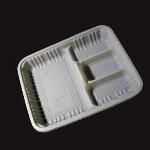 Corn based tray with compartment
