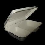 Sugarcane lunch box with compartment
