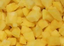 Frozen Mango Dice