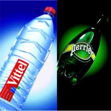 Vittel and Perrier water